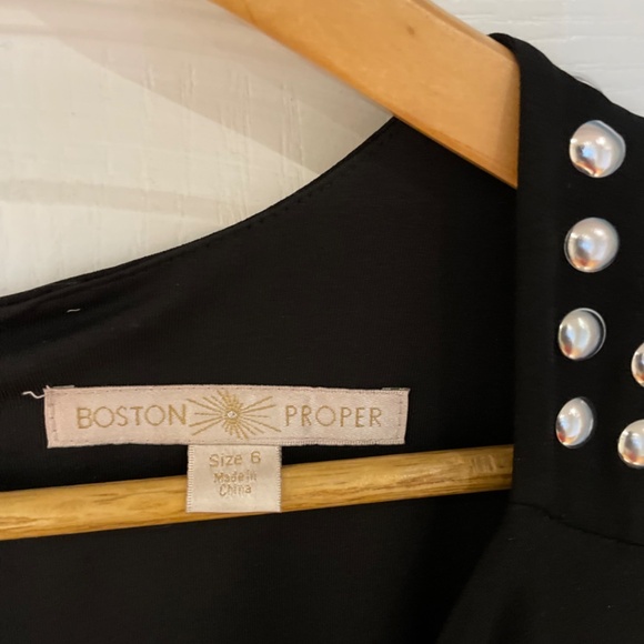 Boston Proper black Stretchy dress size 6 - Picture 9 of 13